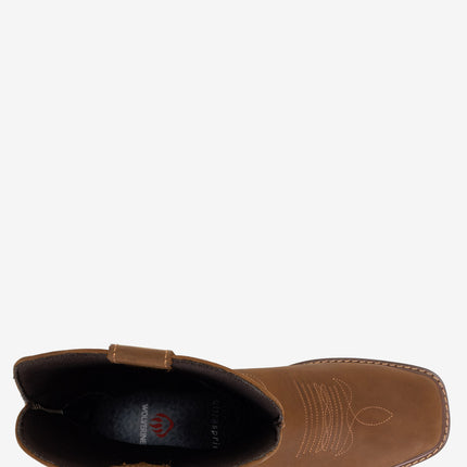 Wolverine Bronc Wedge Pull-On Steel Toe Work Wellington - Birch