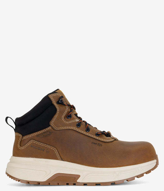 Wolverine Ride Performance Wedge Mid CarbonMax Work Boot  - Cashew
