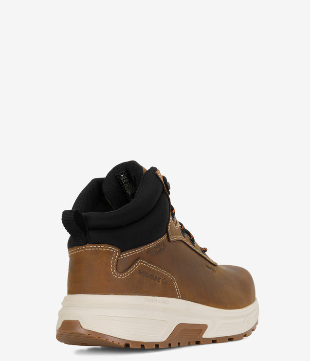 Wolverine Ride Performance Wedge Mid CarbonMax Work Boot  - Cashew