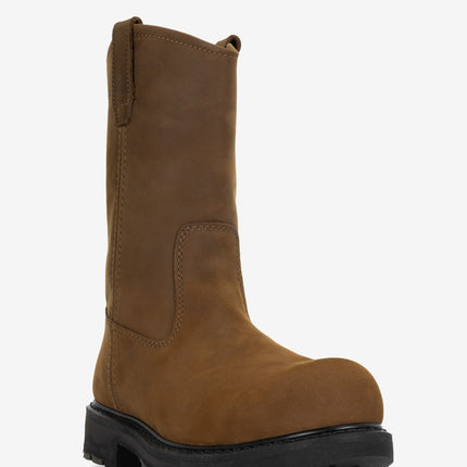 Wolverine 10" Wellington Steel Toe Work Boot - Brown
