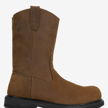 Wolverine 10" Wellington Steel Toe Work Boot - Brown