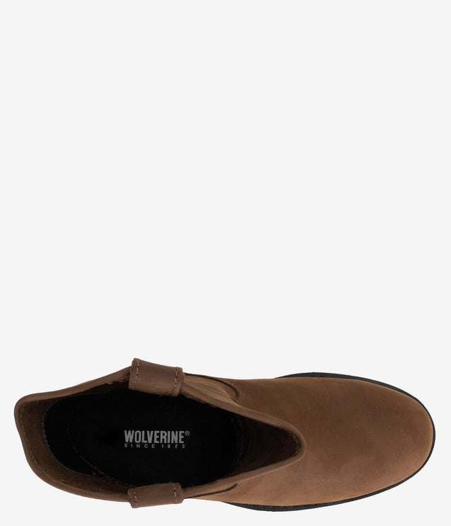 Wolverine 10" Wellington Steel Toe Work Boot - Brown