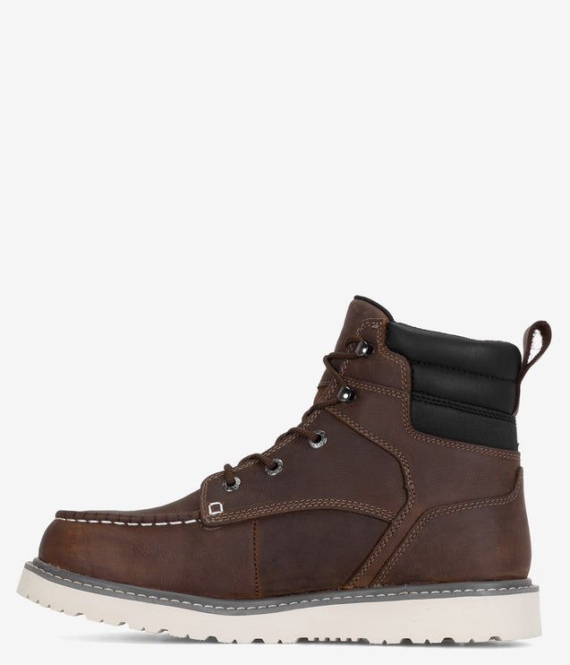 Wolverine Trade Wedge 6" Moc-Toe Waterproof Work Boot - Sudan Brown