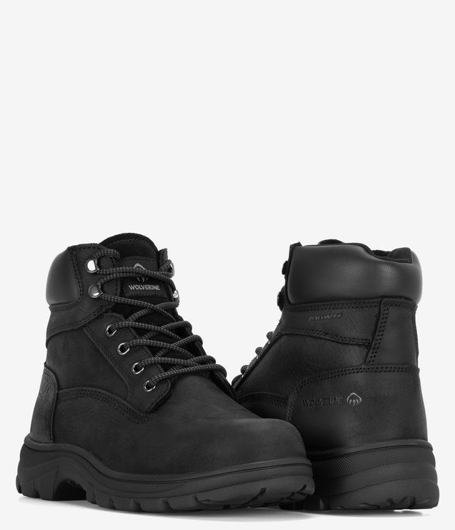 Wolverine Carlsbad 6" Waterproof Work Boot - Black