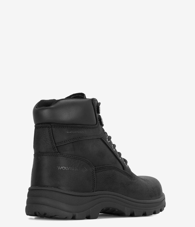 Wolverine Carlsbad 6" Waterproof Work Boot - Black
