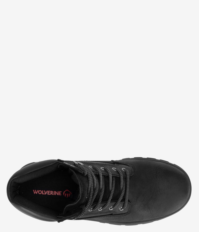 Wolverine Carlsbad 6" Waterproof Work Boot - Black