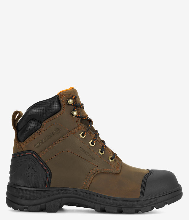 Wolverine Carlsbad Cap-Toe 6" Work Boot - Brown