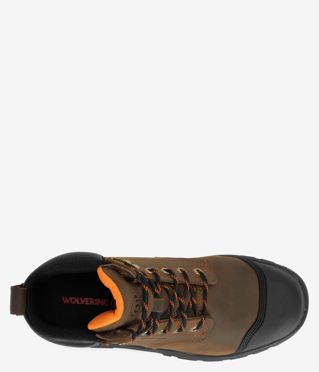Wolverine Carlsbad Cap-Toe 6" Work Boot - Brown
