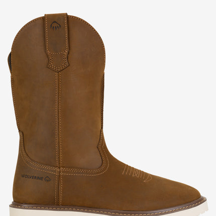 Wolverine Bronc Wedge Pull-On Work Wellington - Birch