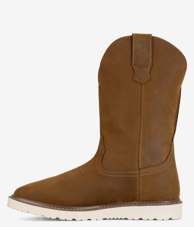 Wolverine Bronc Wedge Pull-On Work Wellington - Birch