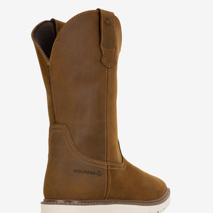 Wolverine Bronc Wedge Pull-On Work Wellington - Birch