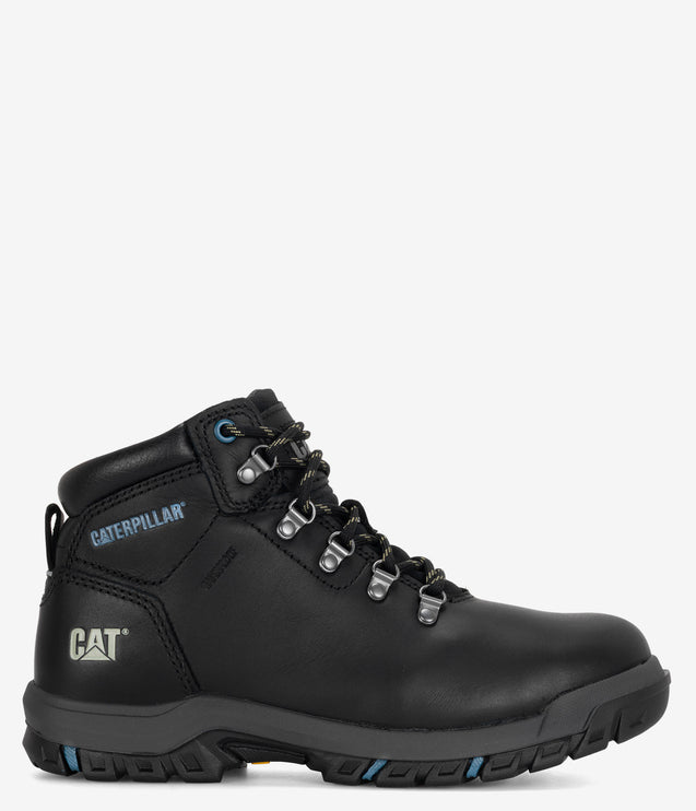 CAT Footwear Mae Steel Toe Waterproof Work Boot - Black