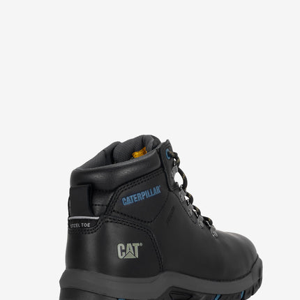 CAT Footwear Mae Steel Toe Waterproof Work Boot - Black