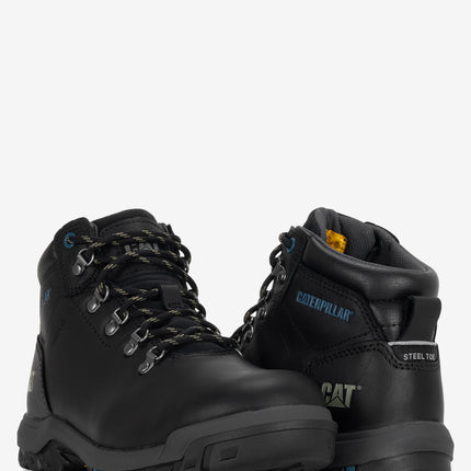 CAT Footwear Mae Steel Toe Waterproof Work Boot - Black