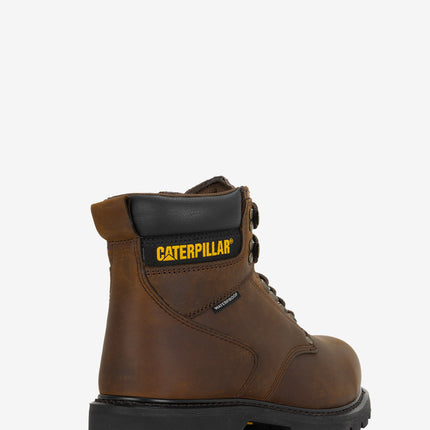 CAT Footwear Second Shift Steel Toe Waterproof Work Boot - Dark Brown