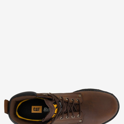 CAT Footwear Second Shift Steel Toe Waterproof Work Boot - Dark Brown