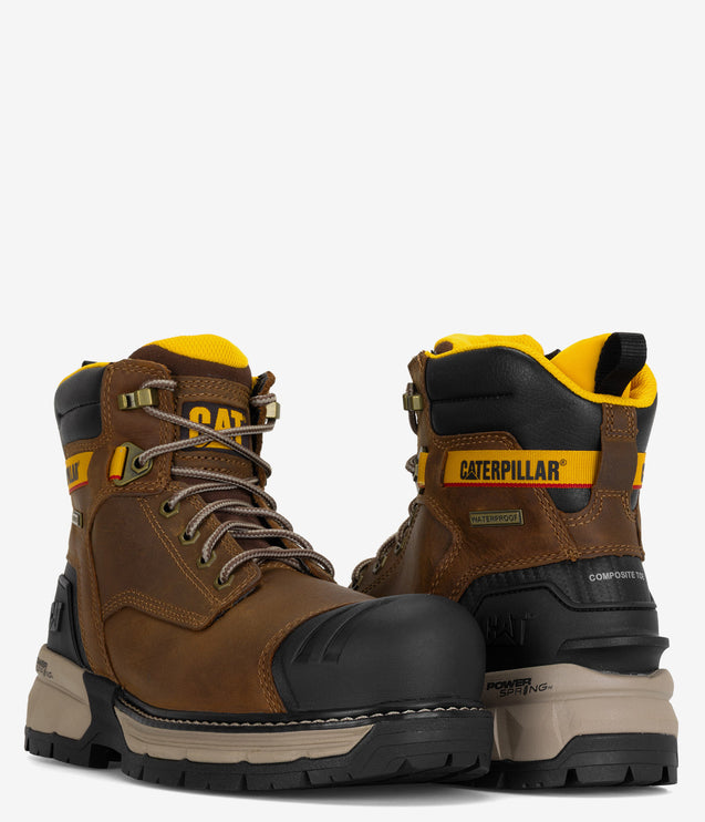 CAT Footwear Excavator ft Power Spring Technology 6" Comp Toe Work Boot - Men