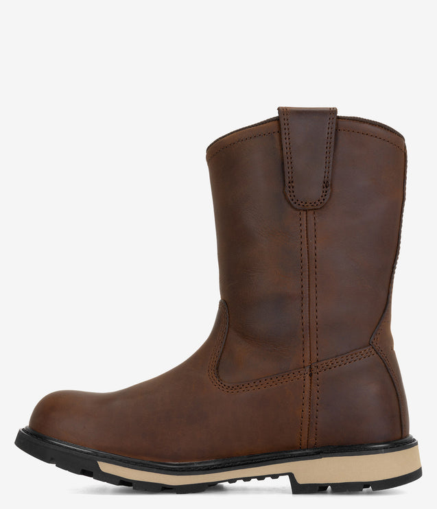 CAT Footwear 247 10" Welly Steel Toe Work Boot - Dark Brown