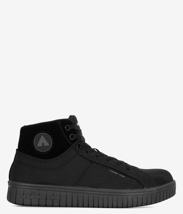 Airwalk Deuce Composite Toe Mid Work Shoe - Black