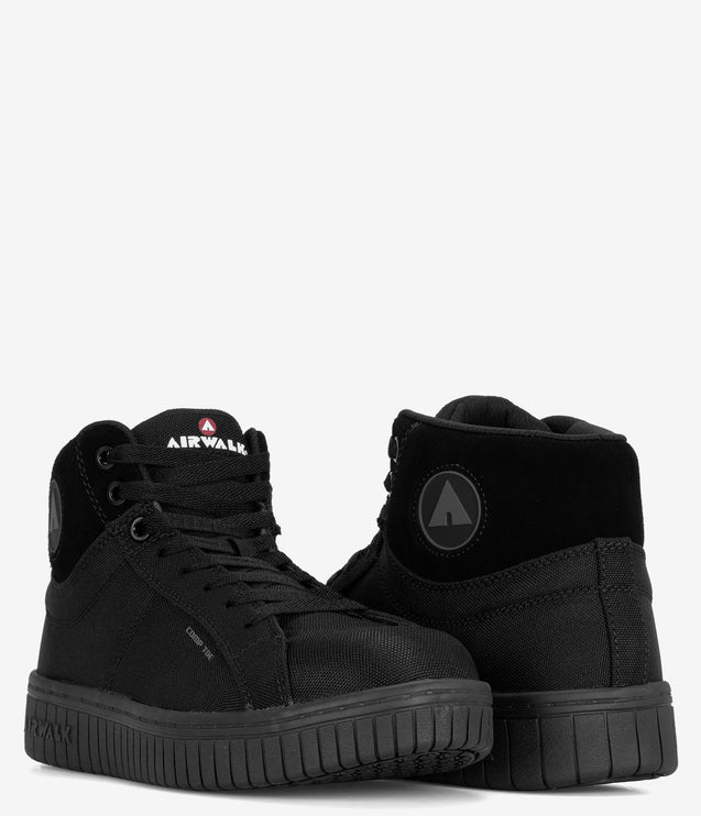 Airwalk Deuce Composite Toe Mid Work Shoe - Black