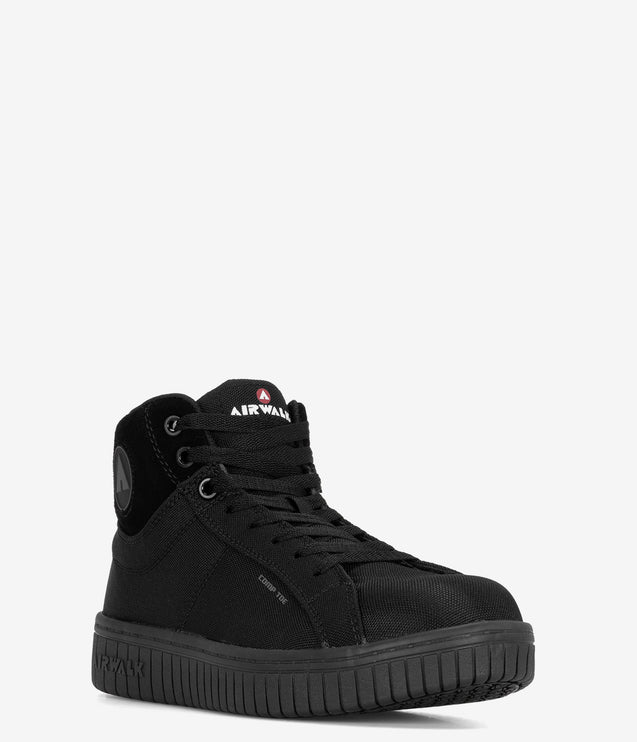 Airwalk Deuce Composite Toe Mid Work Shoe - Black