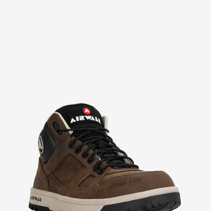 Airwalk Mongo Mid Composite Toe ESD Work Shoe - Brown