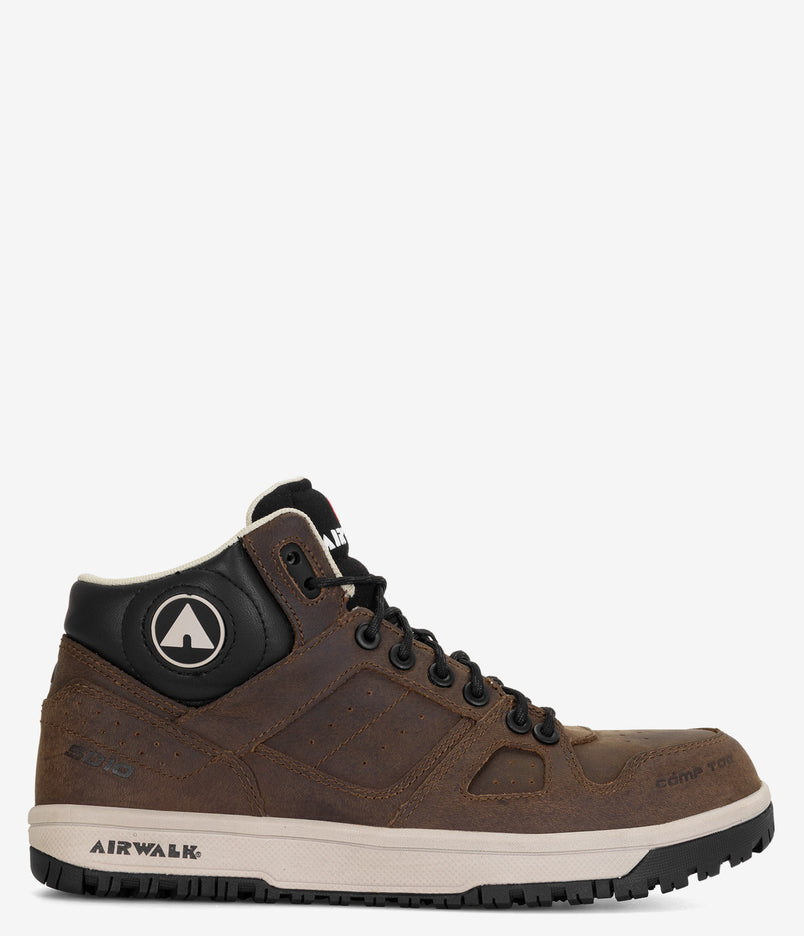 Airwalk Mongo Mid Composite Toe ESD Work Shoe - Brown