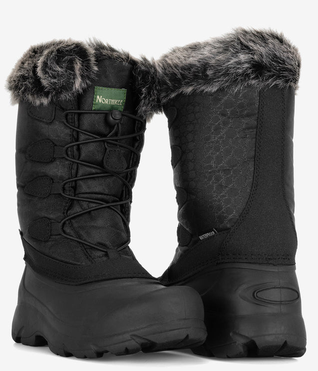 Northikee by Winter Tecs Lace Up Winter Boot - Black