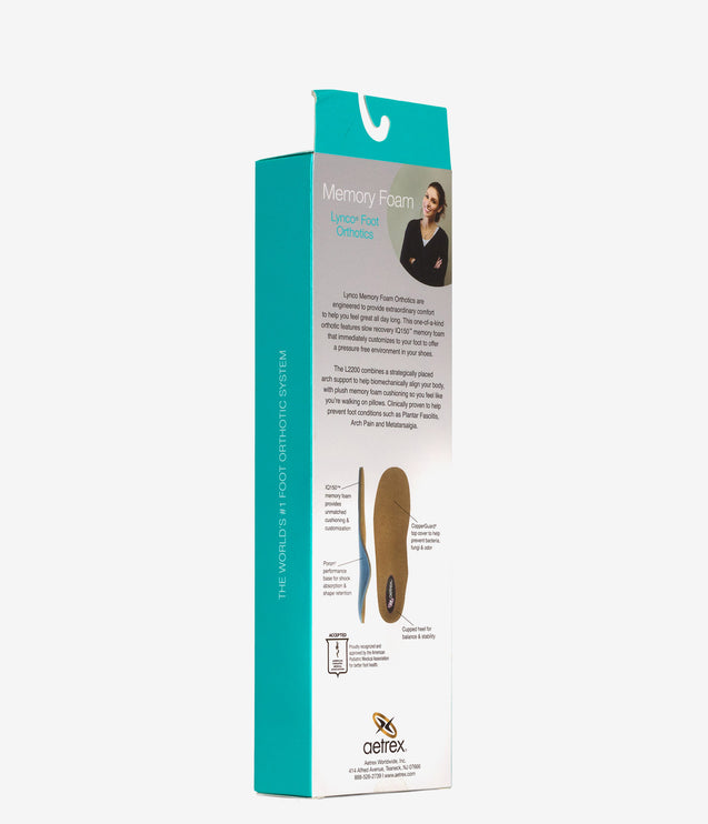 Aetrex Memory Foam Medium-High Arch Insole - No Color