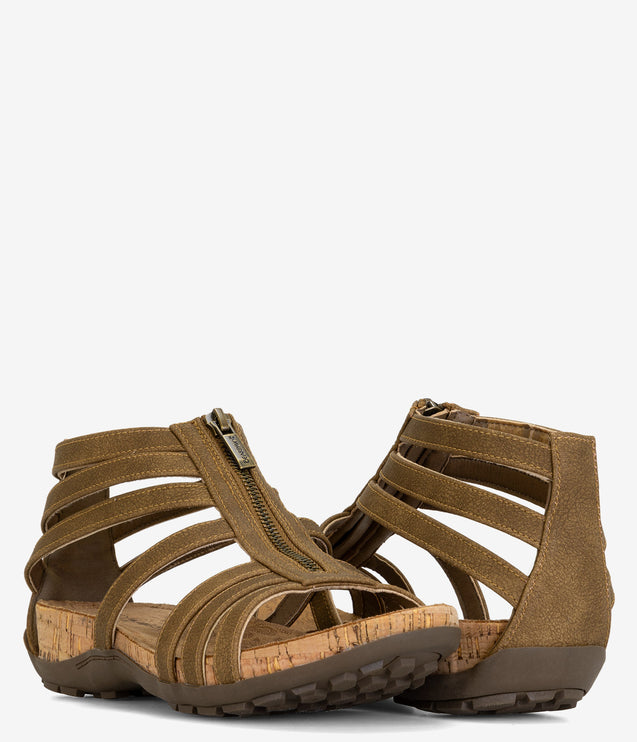 Bearpaw Layla Zipper Sandal - Cocoa