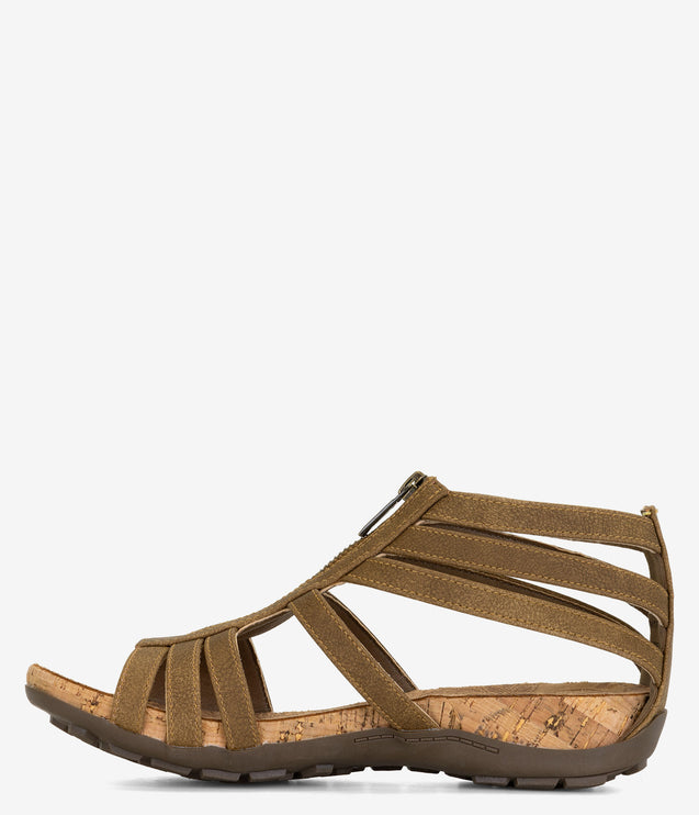 Bearpaw Layla Zipper Sandal - Cocoa