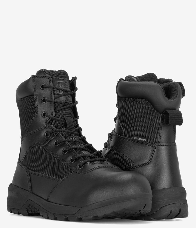 Belleville Spear Point 8" Composite Toe WP Side Zip Tactical Boot - Black