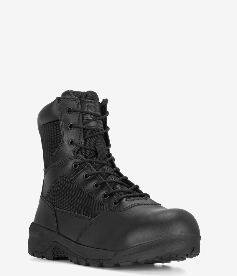 Belleville Spear Point 8" Composite Toe WP Side Zip Tactical Boot - Black