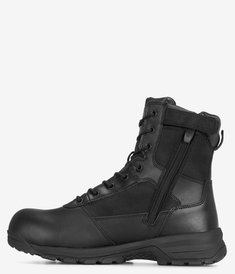 Belleville Spear Point 8" Composite Toe WP Side Zip Tactical Boot - Black