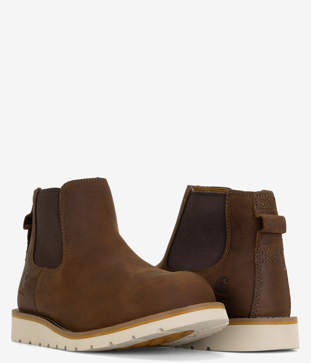 Carhartt Chelsea Steel Toe Wedge Work Boot - Dark Brown