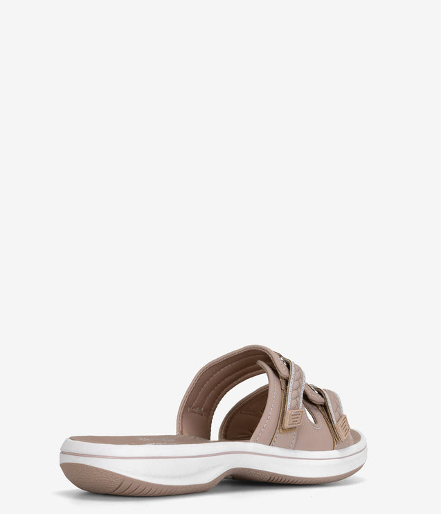 Clarks Breezey Eve Slide Sandals - Sand