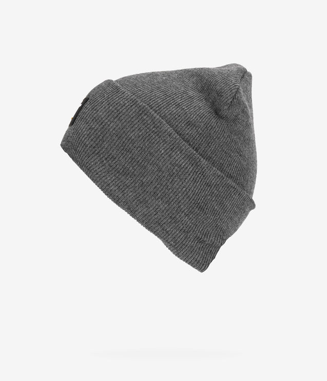 CAT Apparel Label Cuff Beanie - Dark Heather Grey