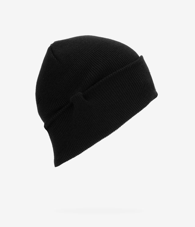CAT Apparel Label Cuff Beanie - Black