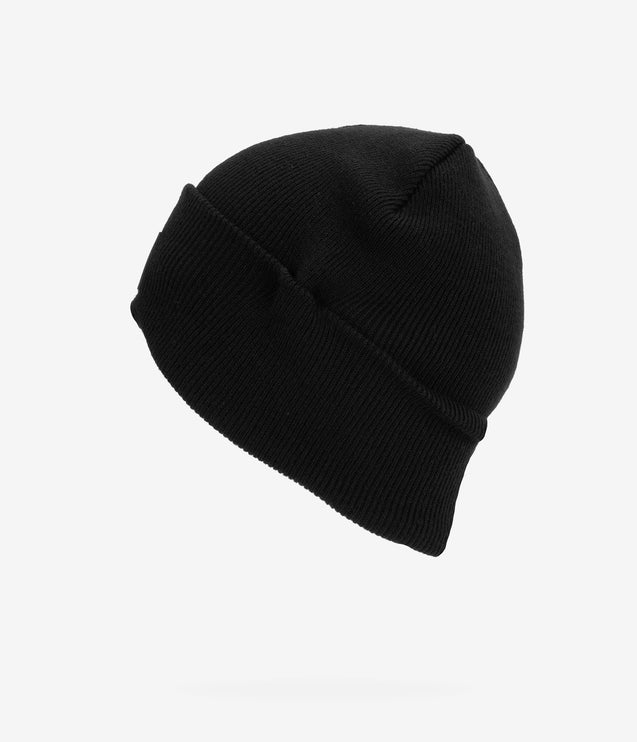 CAT Apparel Label Cuff Beanie - Black