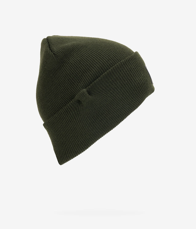 CAT Apparel Label Cuff Beanie - Army Moss