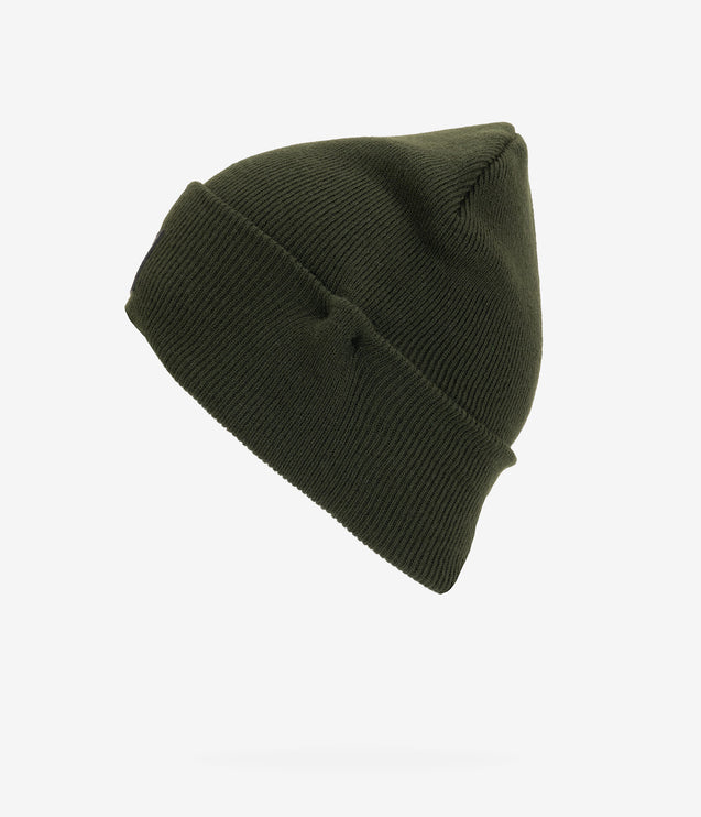 CAT Apparel Label Cuff Beanie - Army Moss