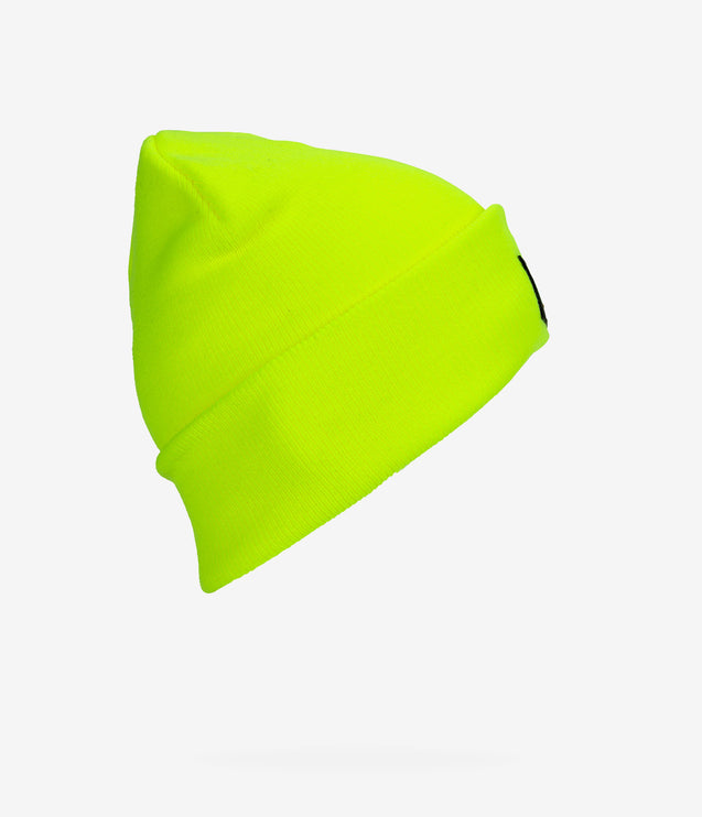 CAT Apparel Label Cuff Beanie - Hi-Vis Yellow
