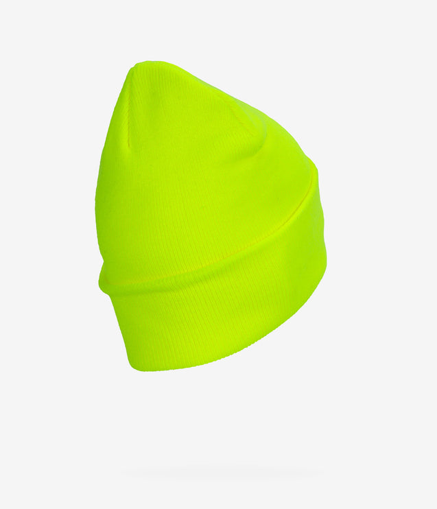 CAT Apparel Label Cuff Beanie - Hi-Vis Yellow