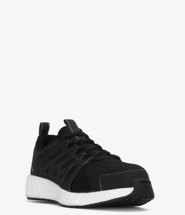 Reebok Fusion Flexweave Composite Safety Toe Athletic Shoe - Black