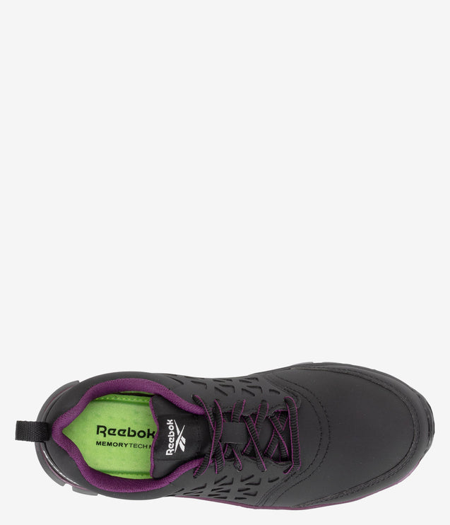 Reebok Sublite Exofuse Composite Safety Toe ESD Work Shoe - Black/Plum