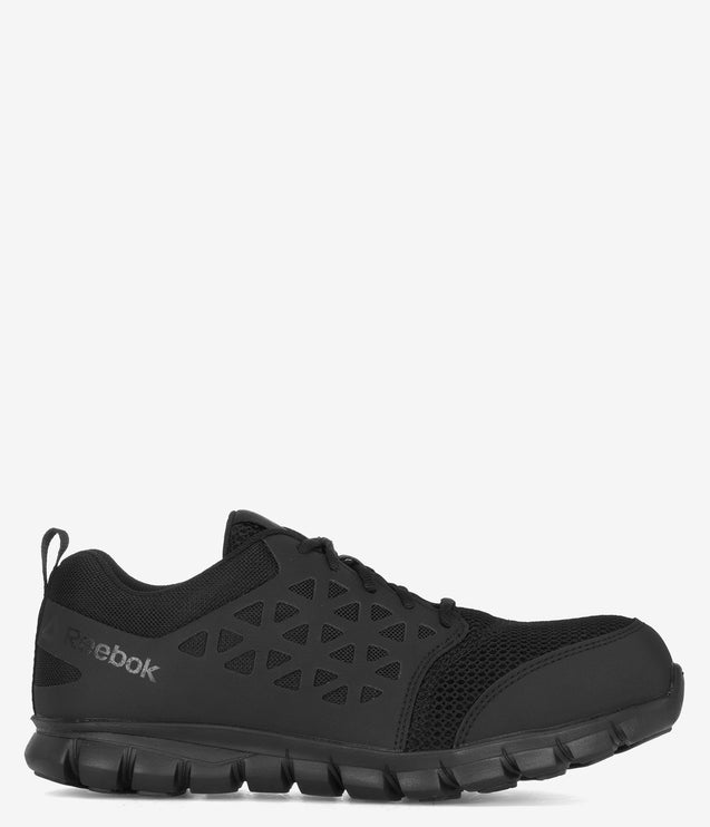 Reebok Sublite Cushion Athletic ESD Composite Toe Shoe - Black