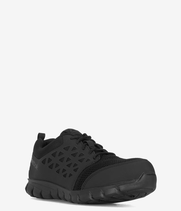 Reebok Sublite Cushion Athletic ESD Composite Toe Shoe - Black