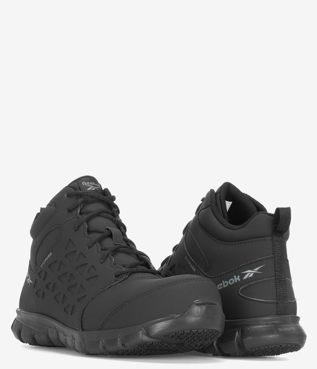Reebok Sublite Exofuse 6" Composite Safety Toe Work Shoe - Black