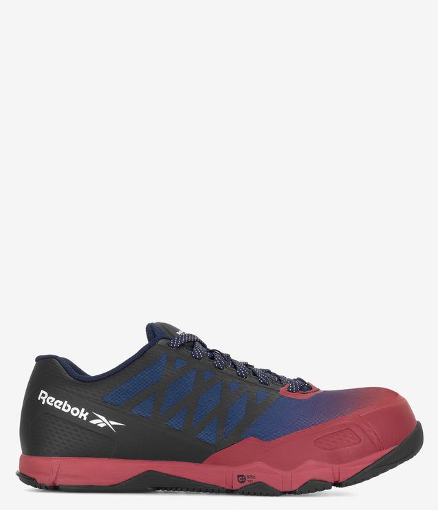 Reebok Speed TR Composite Toe Athletic Work Shoe - Red/Black
