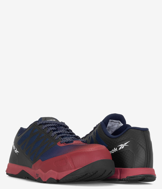 Reebok Speed TR Composite Toe Athletic Work Shoe - Red/Black
